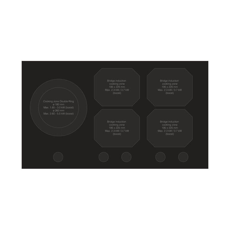 Asko 90cm Matt Black Celsius Induction Cooktop | HID925MC - Image 3