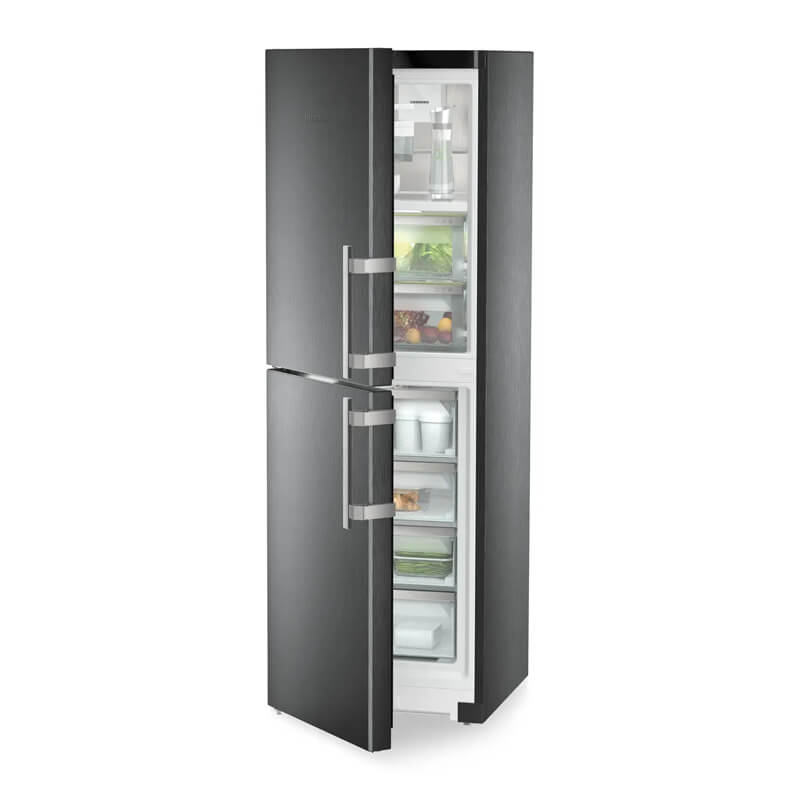 Liebherr 6.0 Star BlackSteel BluPerformance 314L fridge-freezer, combining sleek aesthetics with superior performance