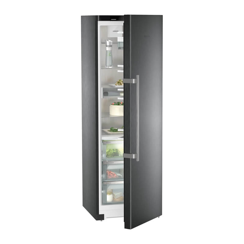 Liebherr 6.0 Star BlackSteel BluPerformance 384L refrigerator, perfect for premium cooling and storage