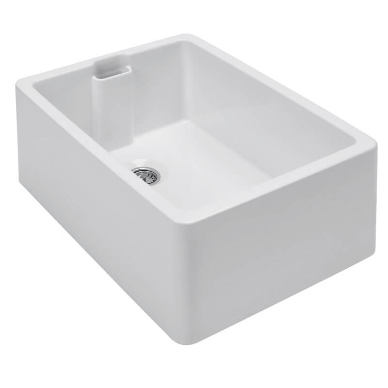 Turner Hastings Belfast 60 x 46 Butler Sink With Internal Overflow Gloss White | 7400