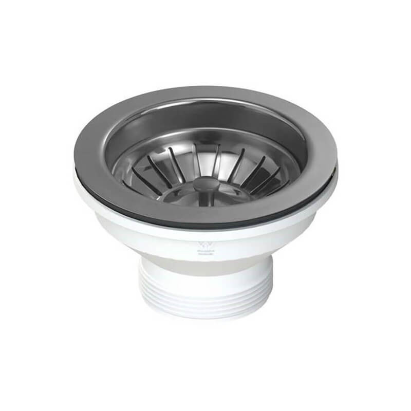 Turner Hastings Matte Gun Metal Basket Waste And Long Thread | 90BW-GM