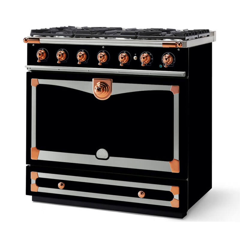 La Cornue Albertine90 Shiny Black Cooker | ALB90DFBL - Image 2