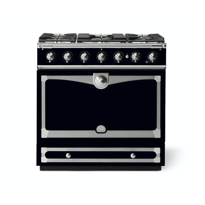 La Cornue Albertine90 Shiny Black Cooker | ALB90DFBL - Image 3