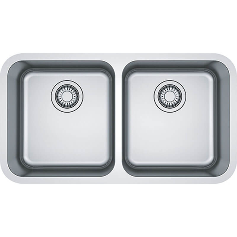 Franke BCX220-38/38 Bell Double Bowl Sink - Dual Install | BCX220-38-38