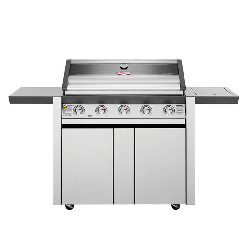 Beefeater 1600 Series 5 Burner BBQ & Trolley with Side Burner - Stainless Steel | BMG1651SA