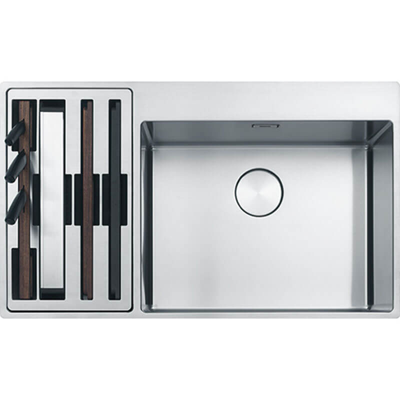 Franke Box Centre Double Bowl Sink HOF Kit | BWX220-54-27 SBL