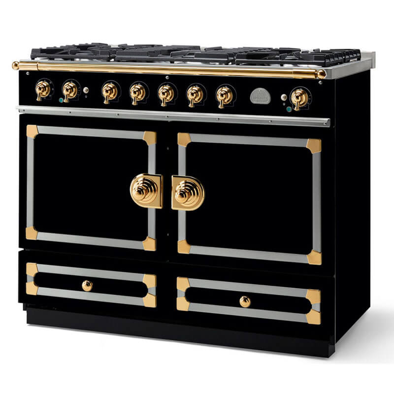 La Cornue CornuFe110 Shiny Black Cooker | CFE110DFBL
