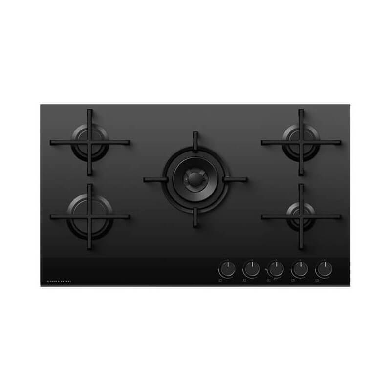 Fisher & Paykel 90cm Series 9 5 Burner Gas Cooktop LPG | CG905DLPGB4