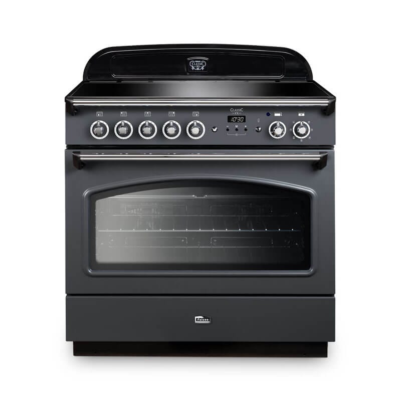Falcon Classic Fx 90cm Slate & Chrome Induction Range Cooker | CLA90FXEISL-CH