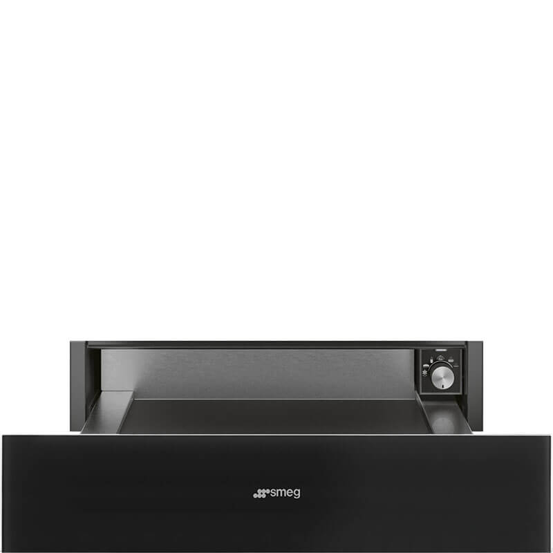 Smeg Appliances Linea 15cm Warming Drawer Black | CPR115B3