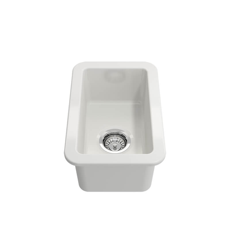 Turner Hastings Cuisine 30 x 46 Fine Fireclay Single Bowl Sink White Gloss | CU30FS