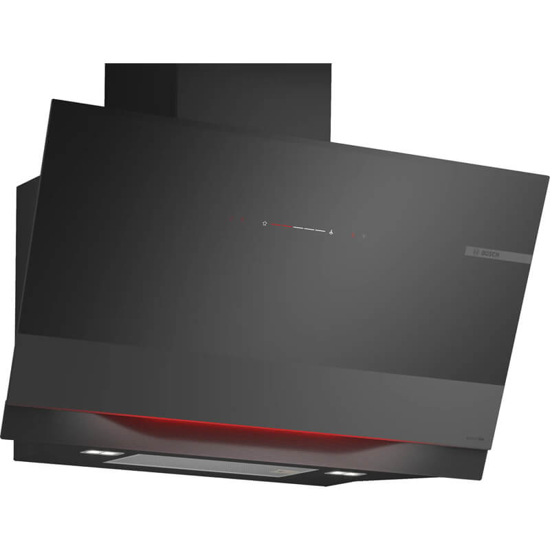 Bosch 90cm Inclined Black Glass Rangehood | DWK91LT65