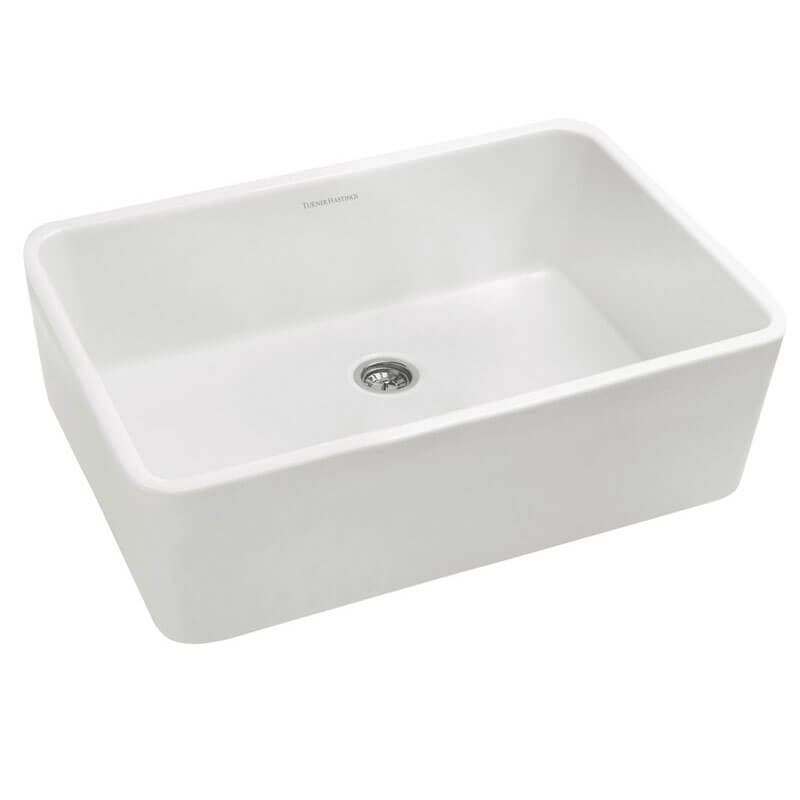 Turner Hastings Galdor 60 x 41 Fireclay Single Bowl Sink White Gloss | HG6040