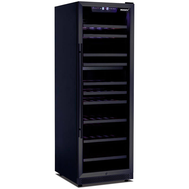 Husky Vino Pro Freestanding Matt Black Wine Cooler | HUSWS168DMBZY