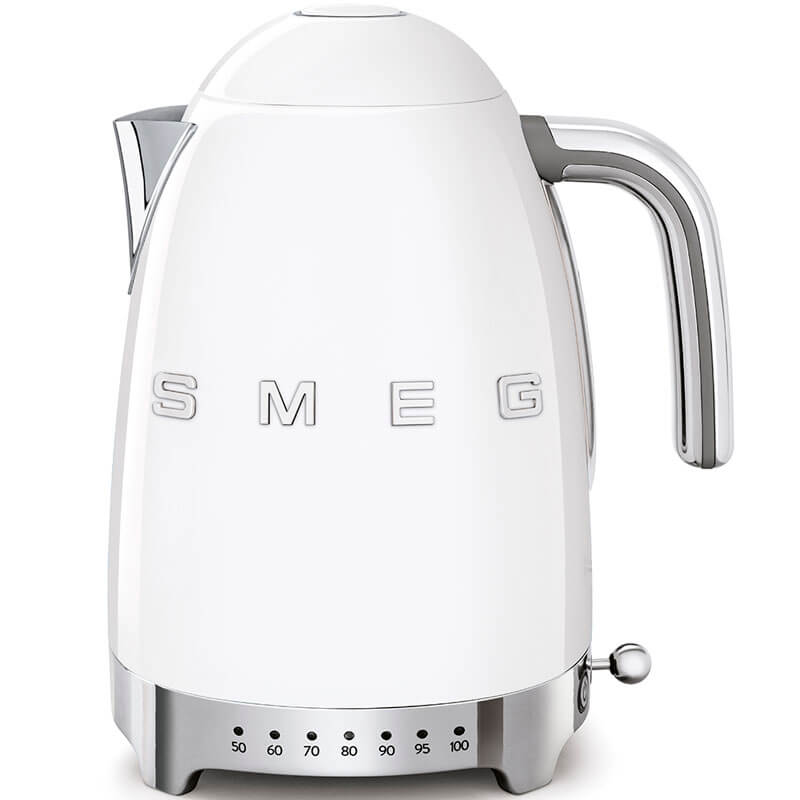 Smeg Appliances Variable Temp Kettle - White | KLF04WHAU