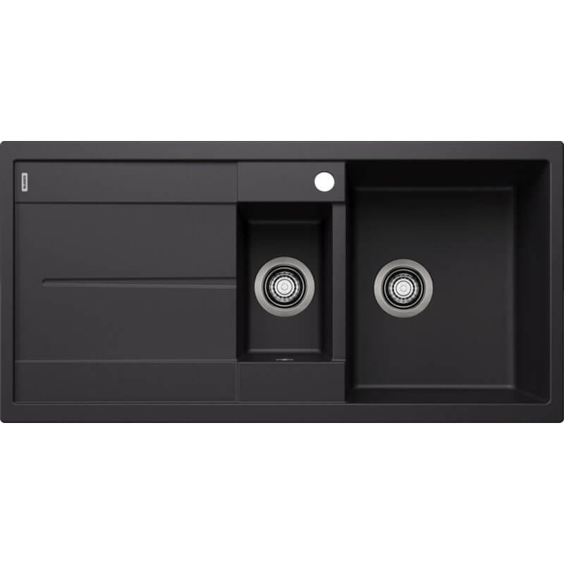 Blanco Silgranit - Sink with additional bowl Silgranit. Available in anthracite white or black. Inset installation left-hand or right-hand bowl | METRA 6S - Image 2