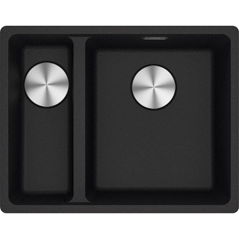 Franke Maris 1 & 1/2 Bowl Left Onyx | MRG260-35-15-SBL-ON