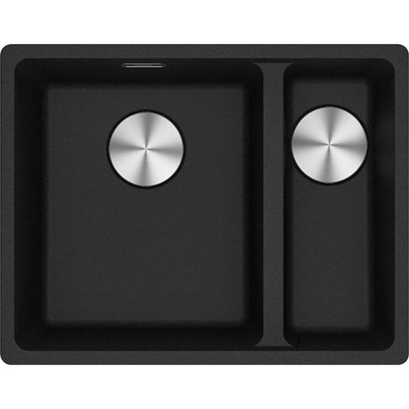 Franke Maris 1 & 1/2 Bowl Right Onyx | MRG260-35-15-SBR-ON