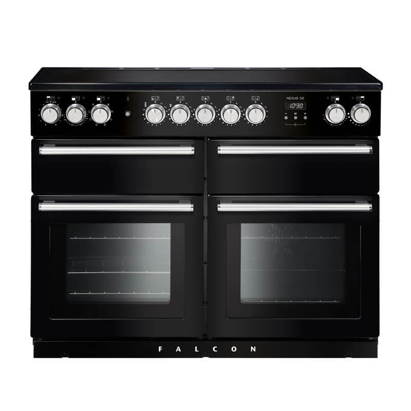 Falcon Nexus Se 110cm Black & Chrome Induction Range Cooker | NEXSE110EIBL-CH