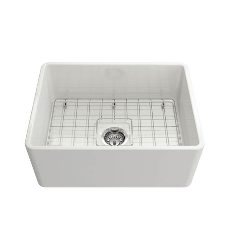 Turner Hastings Novi 60 x 46 Fireclay Single Bowl Butler Sink Gloss White | NO60FS