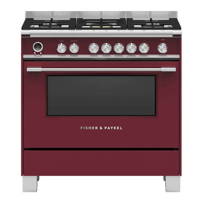 Fisher & Paykel 90cm Series 9 Classic 5 Burner Dual Fuel Pyrolytic Cooker | OR90SCG6R1