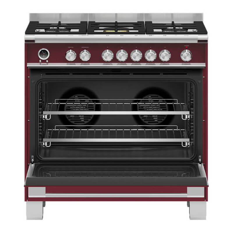 Fisher & Paykel 90cm Series 9 Classic 5 Burner Dual Fuel Pyrolytic Cooker | OR90SCG6R1 - Image 2