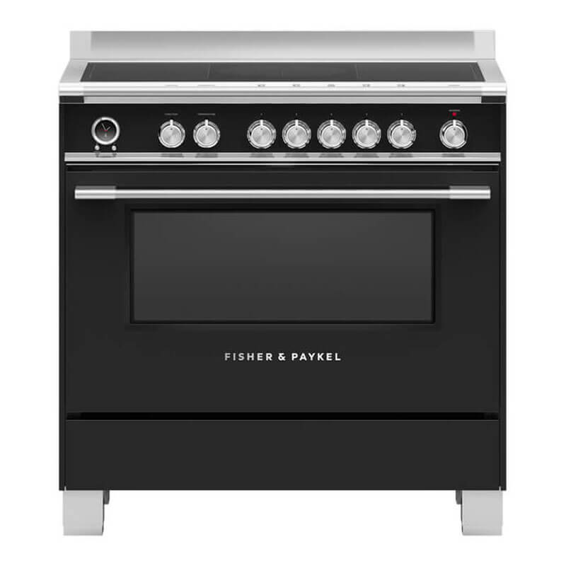 Fisher & Paykel 90cm Series 9 Classic 5 Zone Induction Pyrolytic Cooker 2 SmartZones | OR90SCI6B1