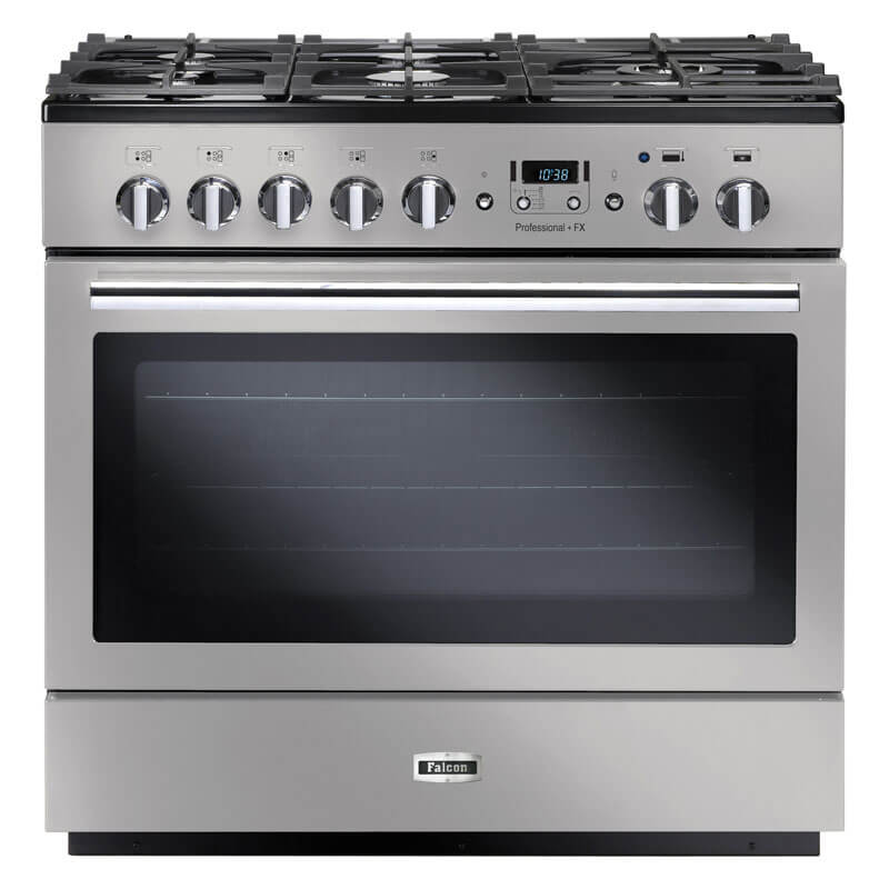 Falcon Professional+ Fx 90cm Stainless Steel & Chrome Dual Fuel Range Cooker | PROP90FXDFSS-CH