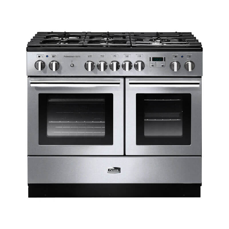 Falcon Professional Fx 100cm Stainless Steel & Chrome Dual Fuel Range Cooker | PROPL100FXDFSS-CH