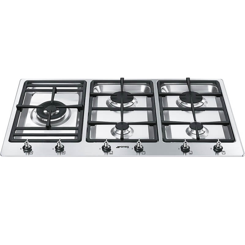 Smeg Appliances 90cm Classic Low Profile Gas Cooktop | PSA906-5