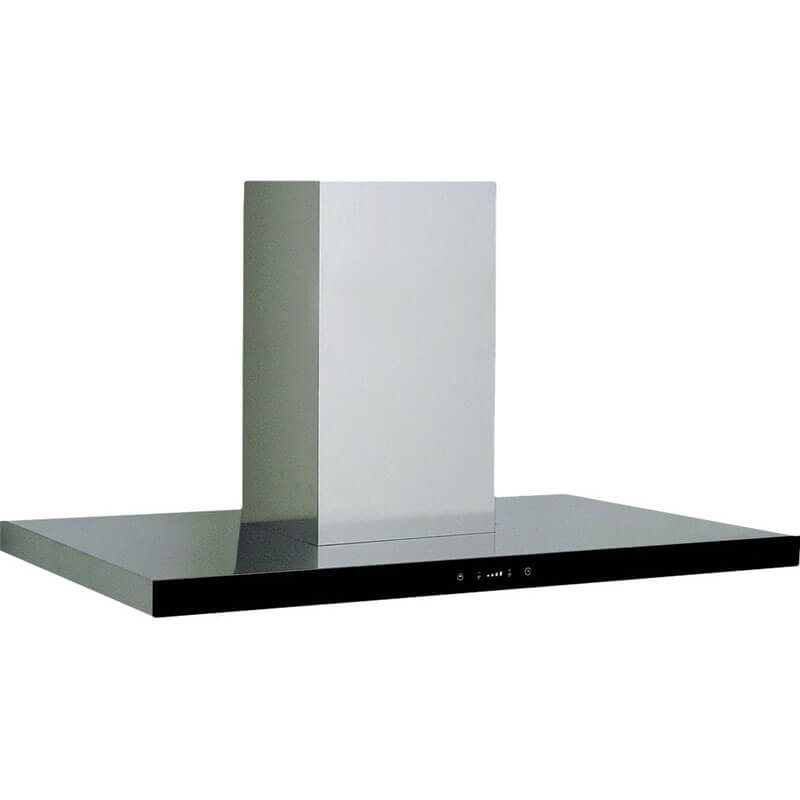 Sirius Valentina 900mm BLACK GLASS FASCIA CANOPY | SLTCEM92G900