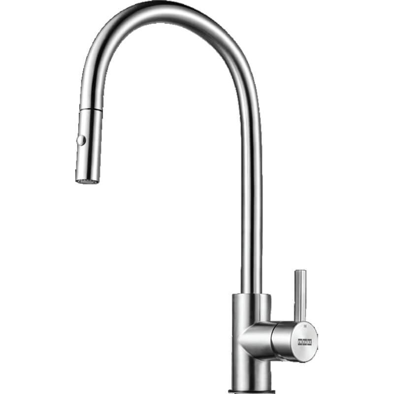 Franke Eos Neo Pullout Tap inc Vegie Spray Stainless Steel | TA9601