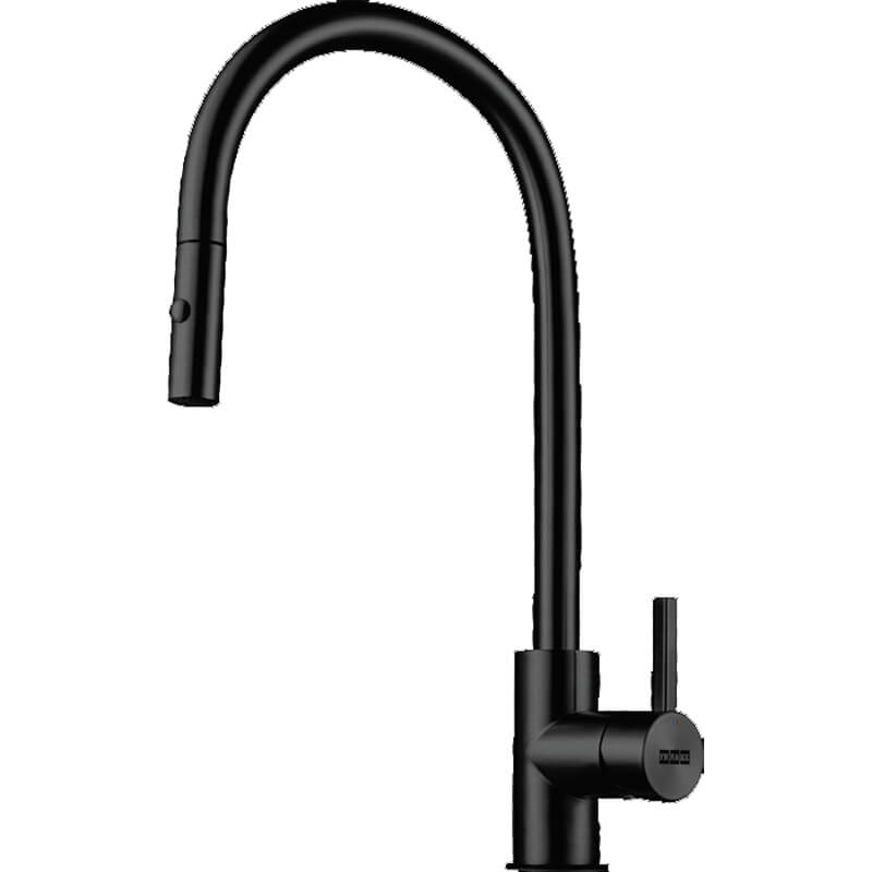 Franke Eos Neo Pullout Tap inc Vegie Spray Black Steel | TA9601BS