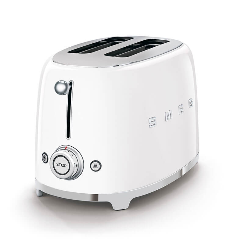 Smeg Appliances Toaster - 2 Slice White | TSF01WHAU