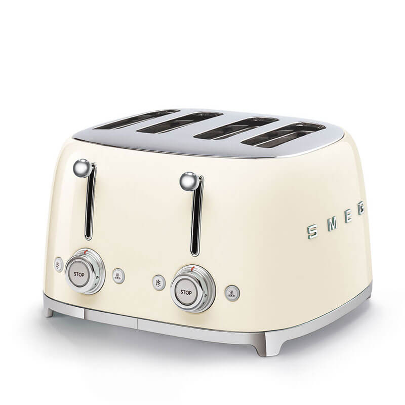 Smeg Appliances Toaster - 4 Slice Cream | TSF03CRAU