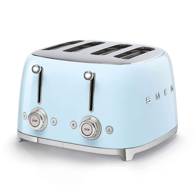 Smeg Appliances Toaster - 4 Slice Pastel Blue | TSF03PBAU