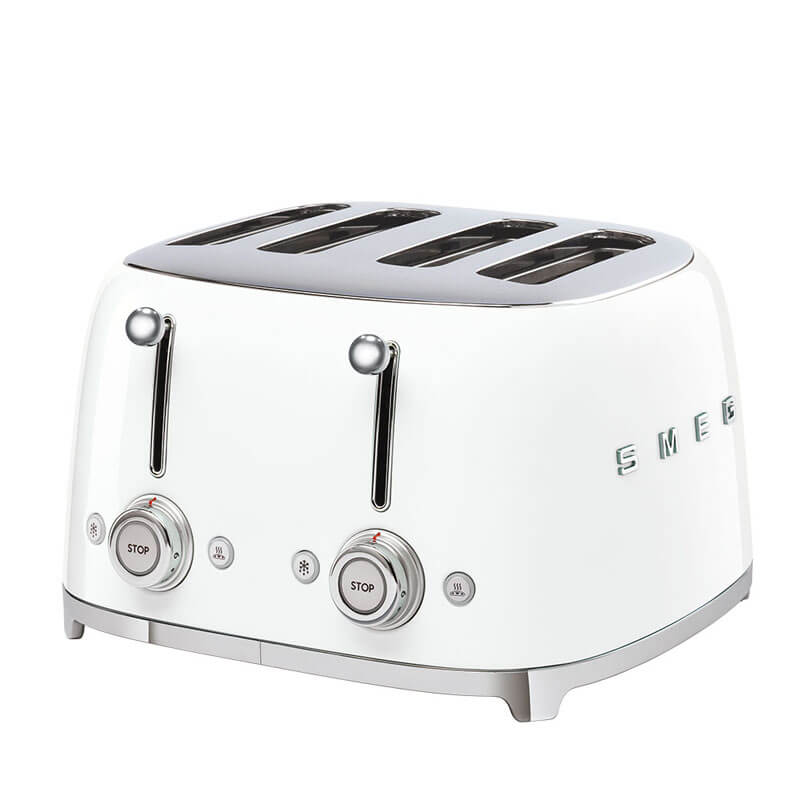 Smeg Appliances Toaster - 4 Slice White | TSF03WHAU