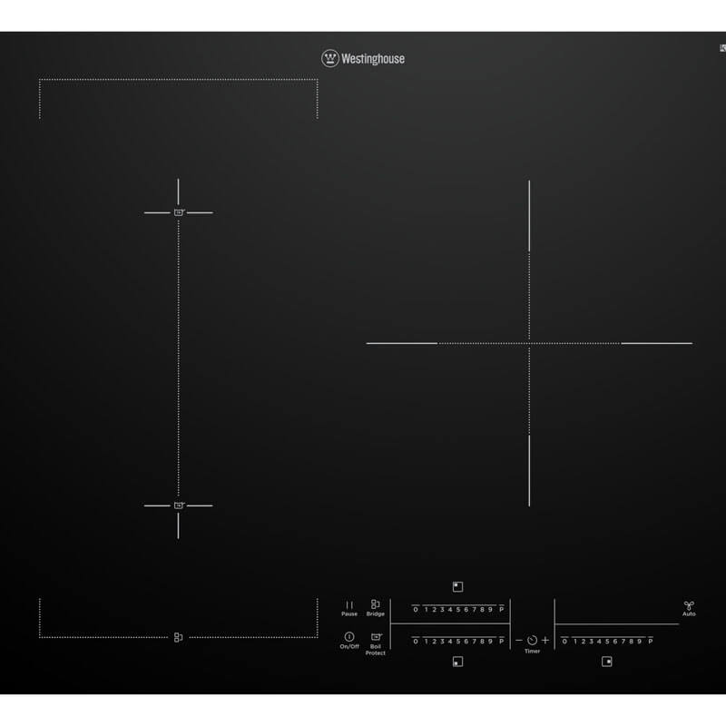 Westinghouse 3 Zone Induction Cooktop - Boilprotect Bridge Zone-Hob2Hood | WHI635BD