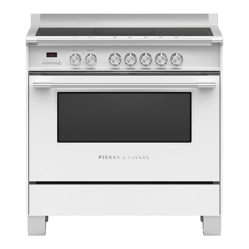 Fisher & Paykel Series 7 Freestanding Cooker Induction 90cm 5 Zones with SmartZone | OR90SCI4W1