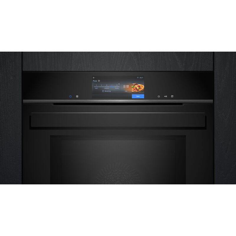 Siemens iQ700 StudioLine pyrolytic oven with pulseSteam & Microwave | HN978GQB1B - Image 2