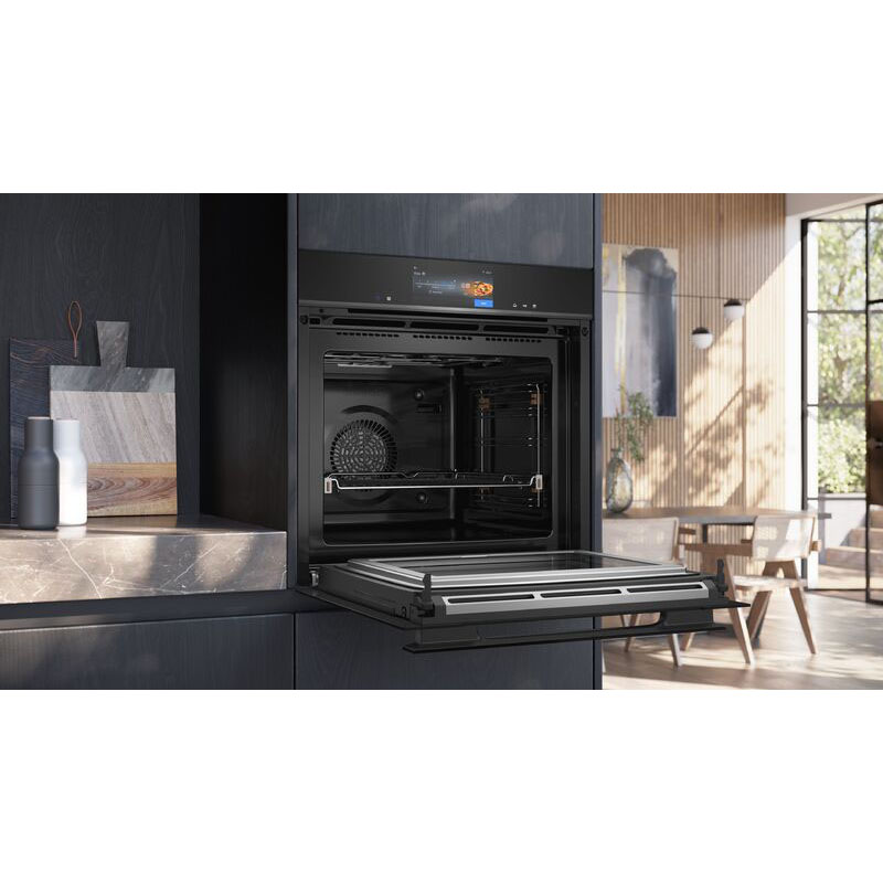 Siemens iQ700 StudioLine pyrolytic oven with pulseSteam & Microwave | HN978GQB1B - Image 3