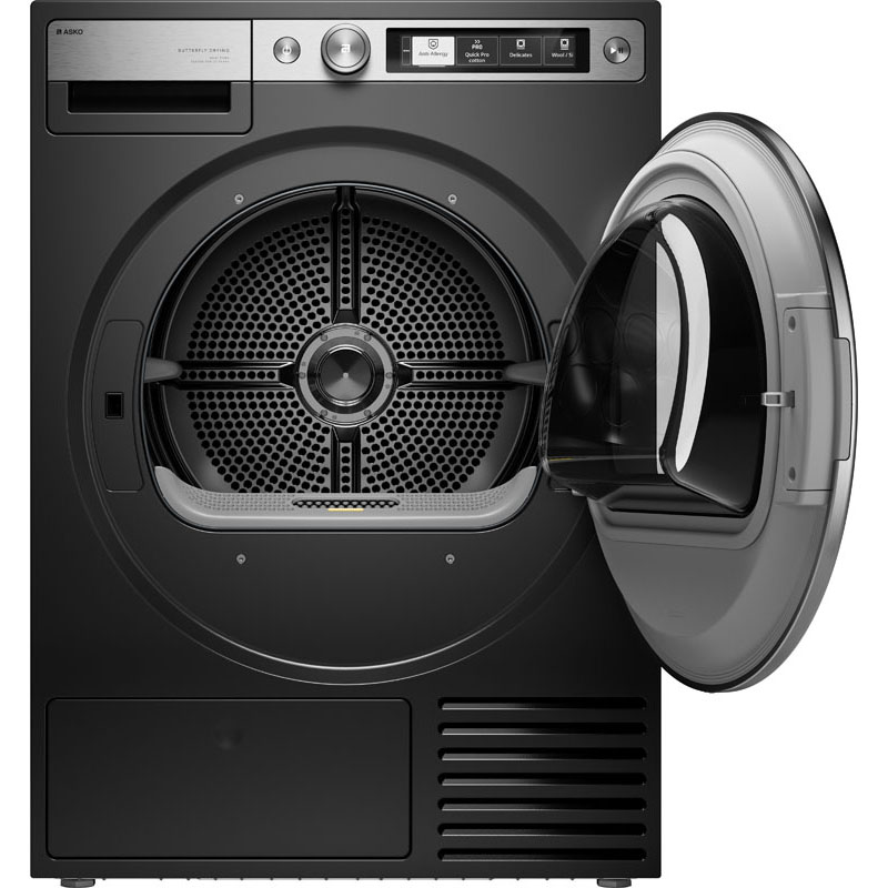 Asko Style+ 9kg Butterfly Drying Heat Pump Dryer - Graphite Black | T709HUG.AU - Image 2