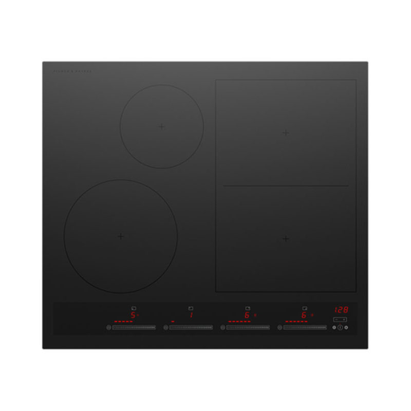 Fisher & Paykel Series 7 60cm 4 Zone Low Current Induction Cooktop (1x Smart Zone) | CI604ZDTPB5