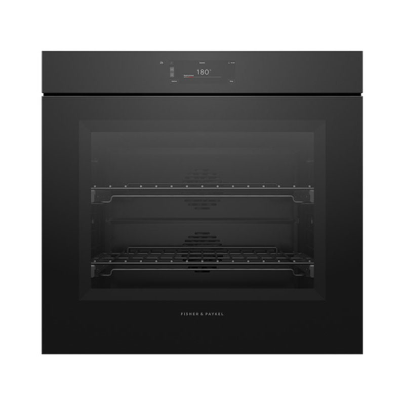Fisher & Paykel Series 9 76cm Minimal Handleless Pyrolytic Oven | OB76SMPUNB3
