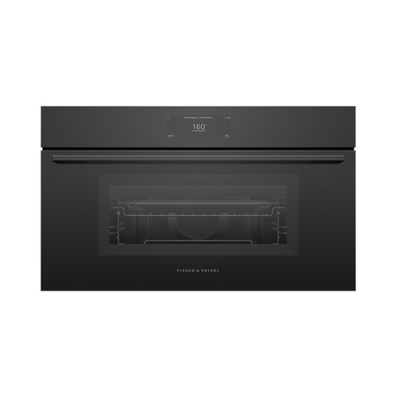 Fisher & Paykel Series 9 Compact 76cm Combi - Microwave Oven | OM76NMUB3