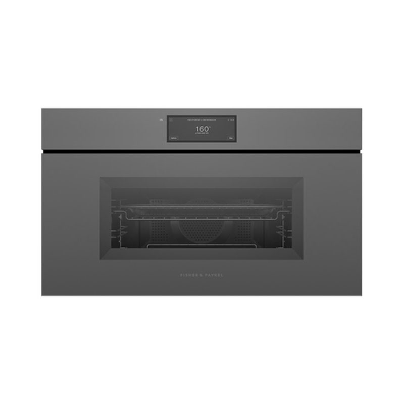 Fisher & Paykel Series 9 Compact 76cm Combi - Microwave Oven (Handleless) | OM76NMUNG3
