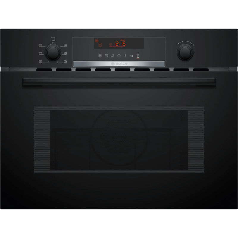 Bosch Series 4 Built-in microwave oven with hot air 60 x 45 cm Black | CMA583MB0B