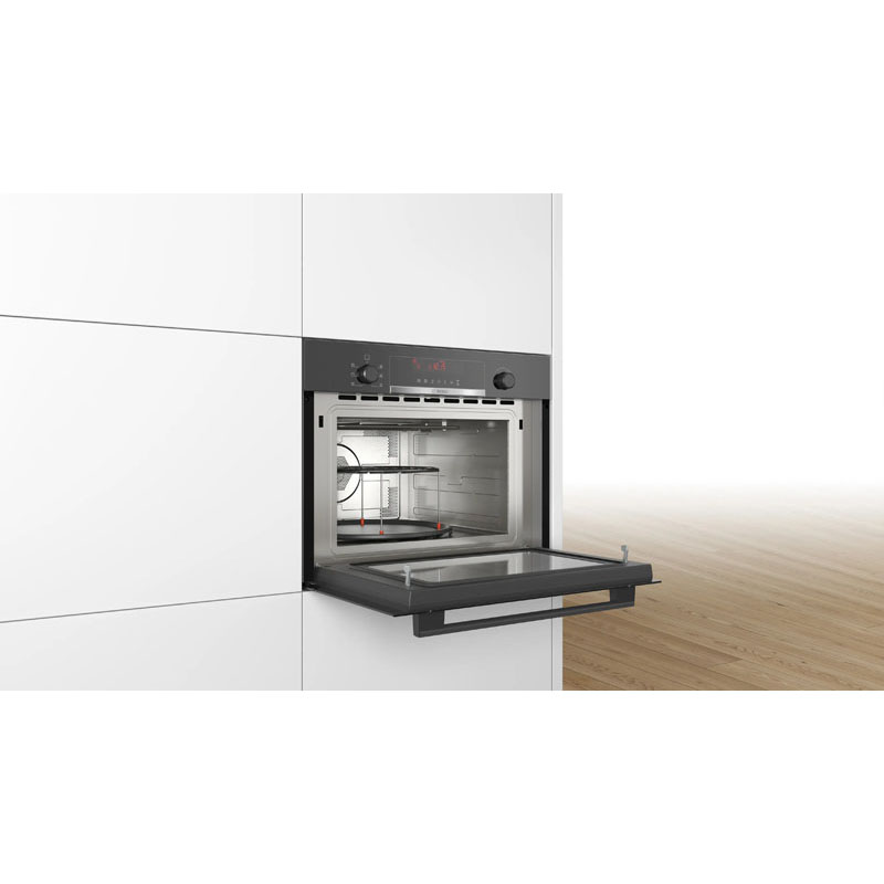 Bosch Series 4 Built-in microwave oven with hot air 60 x 45 cm Black | CMA583MB0B - Image 3