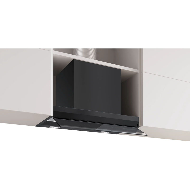 Bosch Series 6 Integrated Design Hood 60 cm clear glass black printed Black | DBB67DP60A