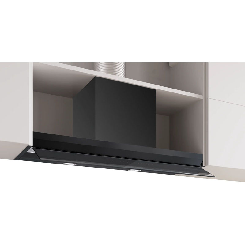 Bosch Series 8 Integrated Design Hood 90 cm clear glass black printed Black | DBB98ET60A
